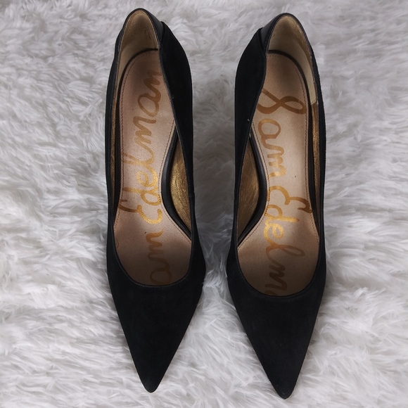 Sam Edelman Shoes - Sam Edelman Black Suede Stiletto Heel Shoes-Sz 8.5